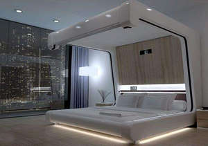 Кровать с декоративной подсветкой
