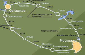 Схема проезда из Москвы