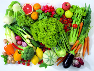 Свежие овощи при диете номер девять