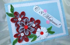 Открытки к 8 Марта своими руками 2017 года