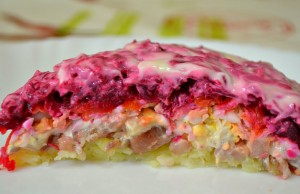 Новогодний рецепт селёдки под шубой