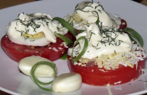 Новогодняя закуска из помидоров на НГ 2017