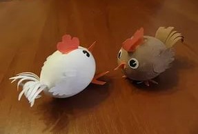 Поделка петух из цветной бумаги на Новый год 2017 самостоятельно