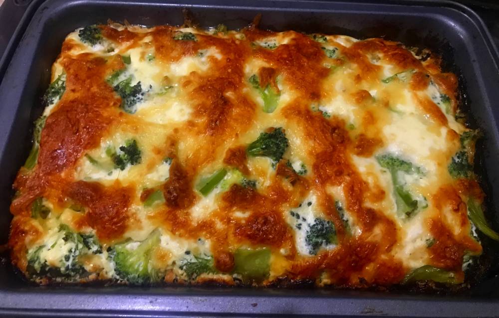 Брокколи с куриным филе! Легкий рецепт запеканки