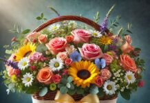 Цветы в корзине: описание и особенности